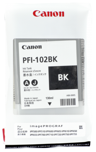 Tusz Canon PFI-102 BK czarny