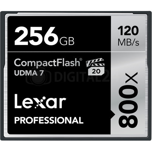Karta pamięci Lexar CF Card 256GB 800x Professional UDMA