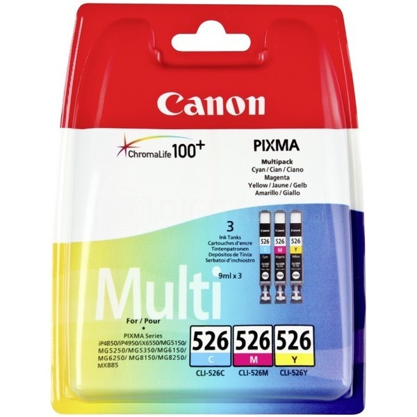 Zestaw tuszy Canon CLI-526 C/M/Y Pack