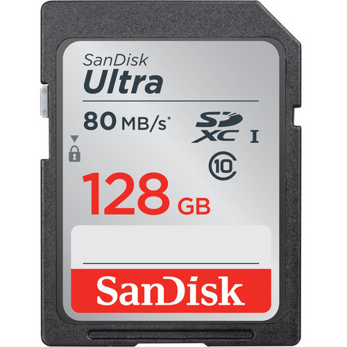 SANDISK ULTRA SDXC 128GB 80MB/s UHS-I Class 10