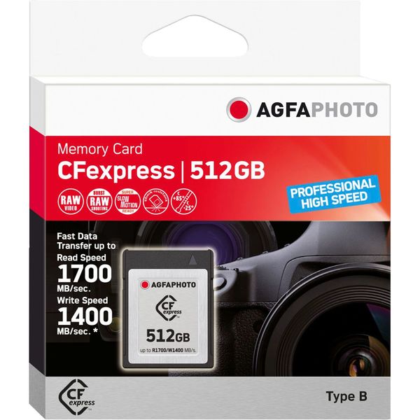 Karta pamięci AgfaPhoto CFexpress        512GB Professional High Speed