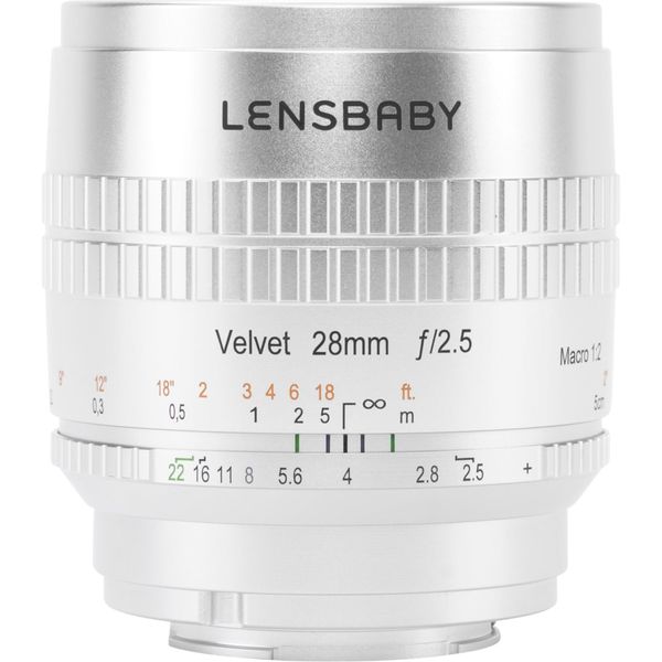 Obiektyw Lensbaby Velvet 28 silver Fuji X