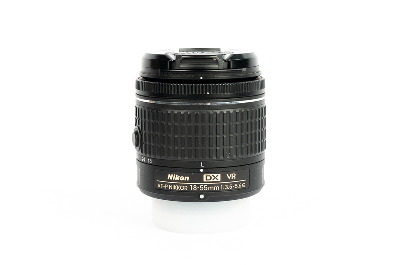 Obiektyw Nikon AF-P 18-55 MM 3.5-56G DX - 22240133 + filtr UV 55mm Hoya + filtr 
