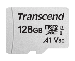 Karta pamięci Transcend microSDXC 300S 128GB Class 10 UHS-I U3 V30 A1