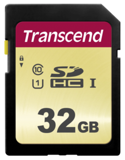 Karta pamięci Transcend SDHC 500S         32GB Class 10 UHS-I U1 V30