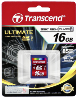 Karta pamięci Transcend SDHC 16GB Class 10 UHS-I 600x