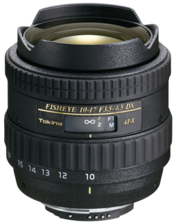 Obiektyw Tokina AT-X 10-17 mm f/3.5-4.5 107 DX NH Fisheye Nikon