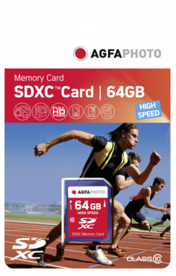 Karta pamięci AgfaPhoto SDXC 64GB High Speed Class 10 UHS I