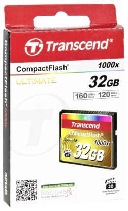 Karta pamięci Transcend Compact Flash 32GB 1000x