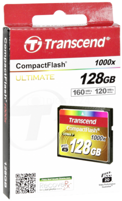 Karta pamięci Transcend Compact Flash 128GB 1000x