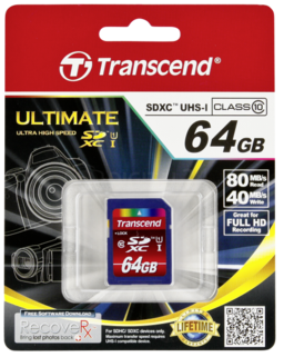 Karta pamięci Transcend SDXC 64GB Class 10 UHS-I 600x