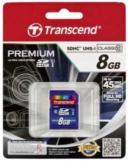 Karta pamięci Transcend SDHC 8GB Class 10 UHS-I 300x