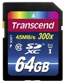 Karta pamięci Transcend SDXC 64GB Class 10 UHS-I 300x