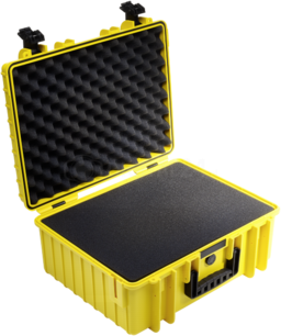 Walizka B&amp;W International Type 6000 żółta z wkładką piankową