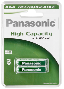 Akumulator Panasonic NiMH AAA 900 mAh 2 sztuki