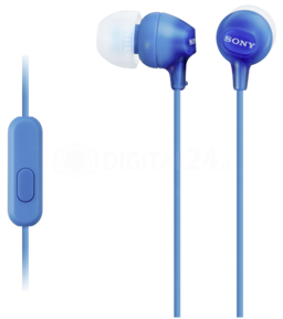 Słuchawki douszne Sony MDR-EX15APLI niebieskie