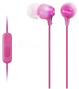 Słuchawki douszne Sony MDR-EX15APPI różowe