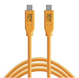 Tether Tools USB-C na USB-C 4,60m pomarańczowy - po zwrocie, brak opakowania 