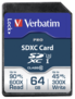 Karta pamięci Verbatim SDXC Pro 64GB Class 10 UHS-I