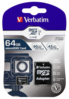 Karta pamięci Verbatim MicroSDXC Pro 64GB Class 10 UHS-I + adapter