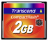 Karta pamięci Transcend Compact Flash 2GB Card MLC 133X