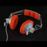 Słuchawki nauszne UNITRA SN-50 szaro-czerwone