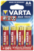 Baterie Varta Max Tech Mignon AA LR 6 - blister 4 szt