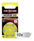Baterie 10x6 Ansmann Zinc-Air 10 (PR 70) baterie do aparatów słuchowch