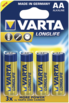 Baterie Varta Longlife Extra Mignon AA LR 6 - 20 blistrów po 4 szt