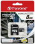 Karta pamięci Transcend MicroSDHC 8GB Premium 300x Class 10 UHS-I + adapter