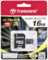 Karta pamięci Transcend MicroSDHC 16GB 600x Class 10 UHS-I MLC + adapter