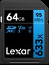 Lexar Pro 633X SDHC/SDXC UHS-I U1/U3 (V30) R95/W45 64GB
