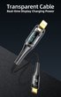 USAMS US-SJ588 Type-C To Lightning PD 20W Transparent Digital Display Cable -- S