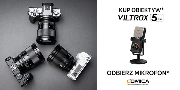 Viltrox z mikrofonem Comica