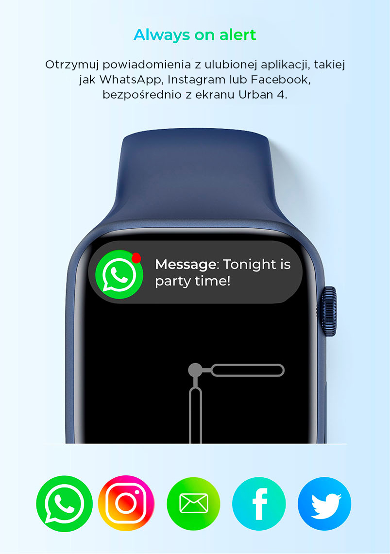Smartwatch URBAN 4 KSIX BLUE - Digital24