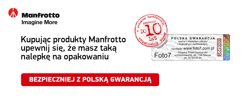 Polska gwarancja Manfrotto