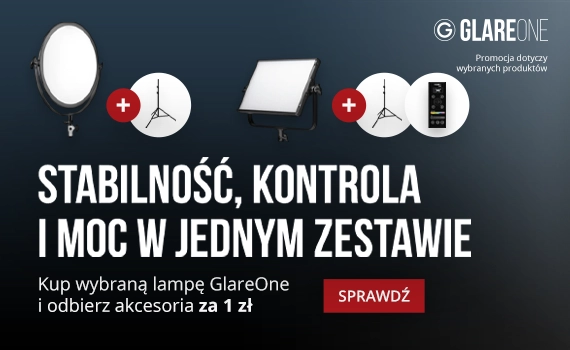 Lampa GlareOne z akcesoriami gratis